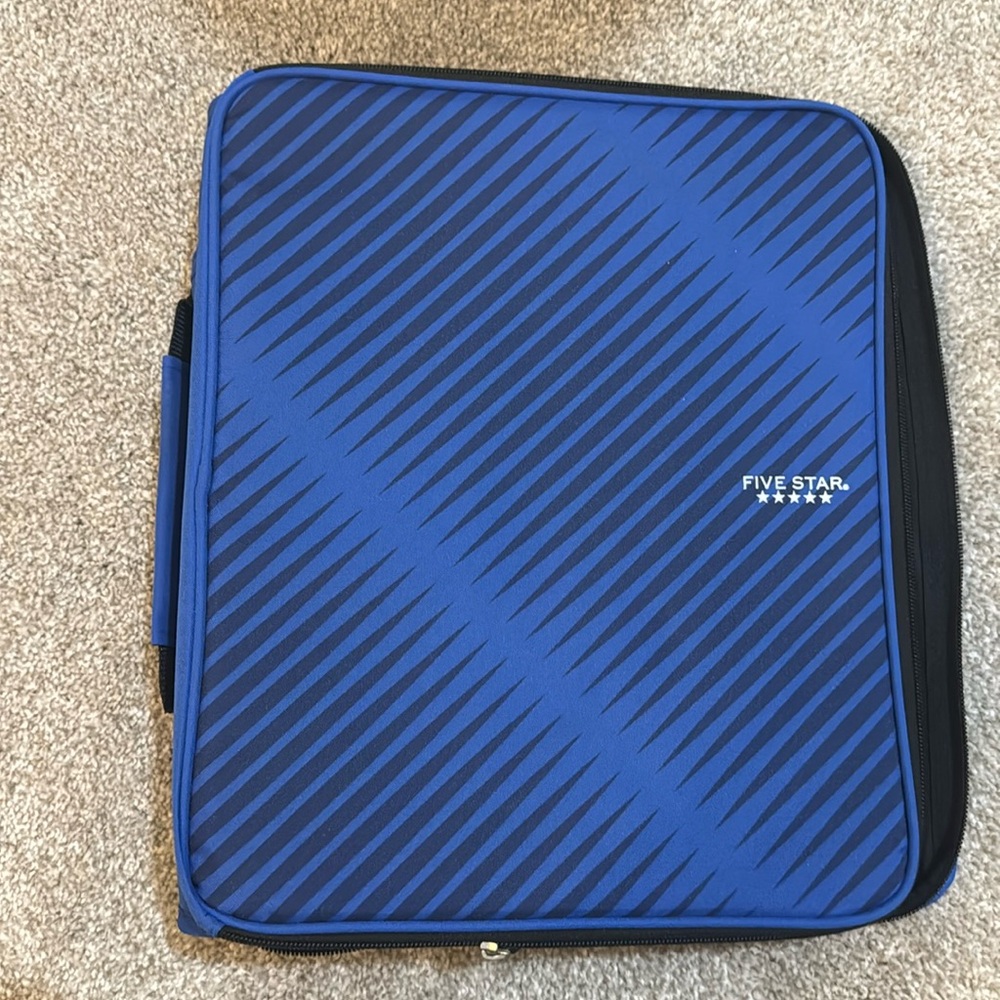 Five Star Zipper Binder, 2 Inch 3-Ring Binder for School